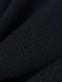 Twilight Navy Wool/Nylon/Lycra Plain Weave Stretch Suiting - Imported From Italy - 56W