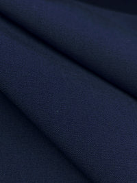 Prussian Blue Wool/Polyester/Spandex Plain Weave Stretch Suiting - NY Designer - 58W