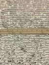 Soft Sandalwood/Silver 100% Nylon Horizontal Flip Sequins On Mesh Knit - LA Designer - 52W