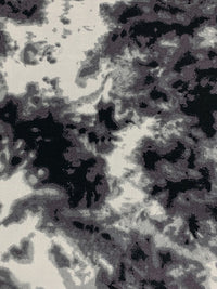 Black/Quartz/Palest Gray 100% Rayon Grunge Print Challis 56W