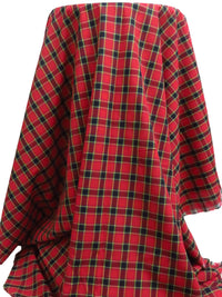 Red/Lemon/Black/Multi 100% Cotton Plaid Weave Shirting - Sevenberry By Robert Kaufman - 43W