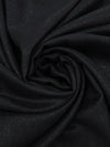 Coal Black Wool/Nylon Shimmer Herringbone Weave Suiting 60W