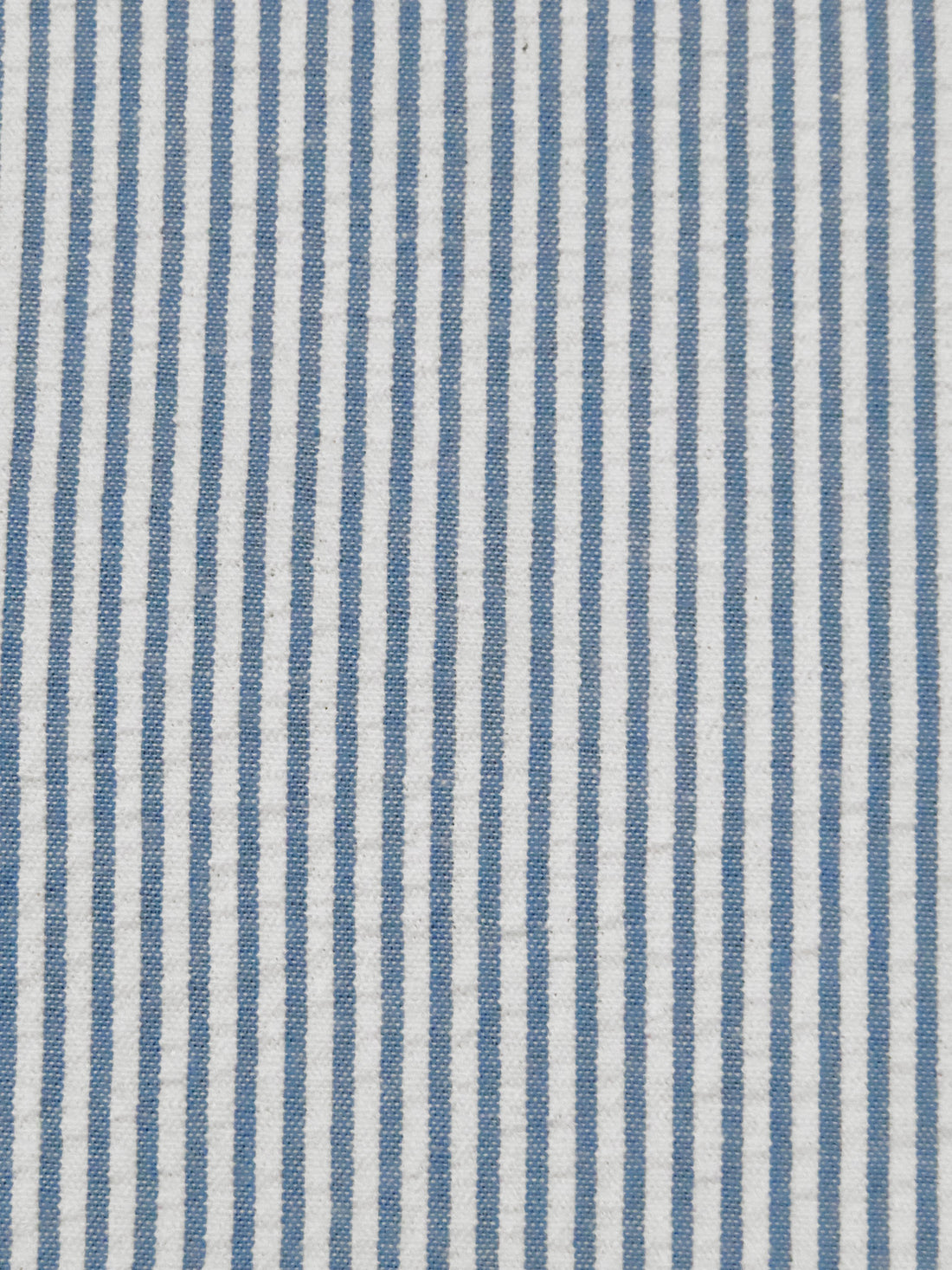 Slate Blue/White Cotton/Polyester Vertical Stripe Weave Seersucker Shirt Weight Woven - Robert Kaufman - 57W