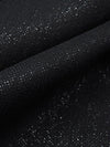 Coal Black Wool/Nylon Shimmer Herringbone Weave Suiting 60W