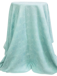 Pale Turquoise/Bayside Teal 100% Cotton Scored Circles Weave Loire Valley Jacquard - Robert Kaufman - 44W