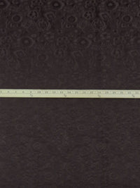 Espresso Brown Polyester/Lycra Floral Design Stretch Jacquard 46W