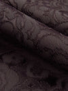 Espresso Brown Polyester/Lycra Floral Design Stretch Jacquard 46W