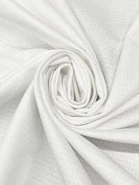 White Cotton/Lycra Novelty Weave Bottom Weight Woven - NY Designer - 52W
