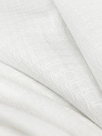 White Cotton/Lycra Novelty Weave Bottom Weight Woven - NY Designer - 52W