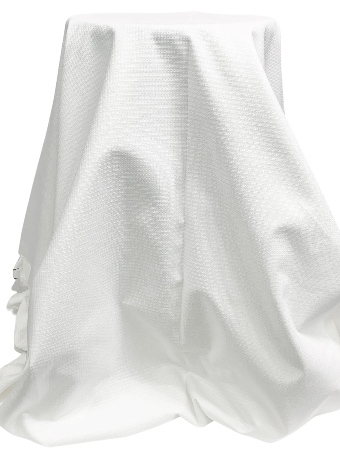 White Cotton/Lycra Novelty Weave Bottom Weight Woven - NY Designer - 52W