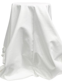 White Cotton/Lycra Novelty Weave Bottom Weight Woven - NY Designer - 52W