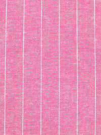 French Rose/White 100% Cotton Vertical Stripe Weave Chambray Shirt Weight Woven 59W
