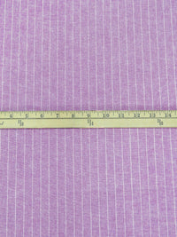 Maximum Purple/White 100% Cotton Vertical Stripe Weave Chambray Shirt Weight Woven 59W