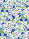 Apple Green/Lapis/Bubblegum/Multi 100% Rayon Ditsy Floral Paint Splatter Print Crinkle Challis 56W