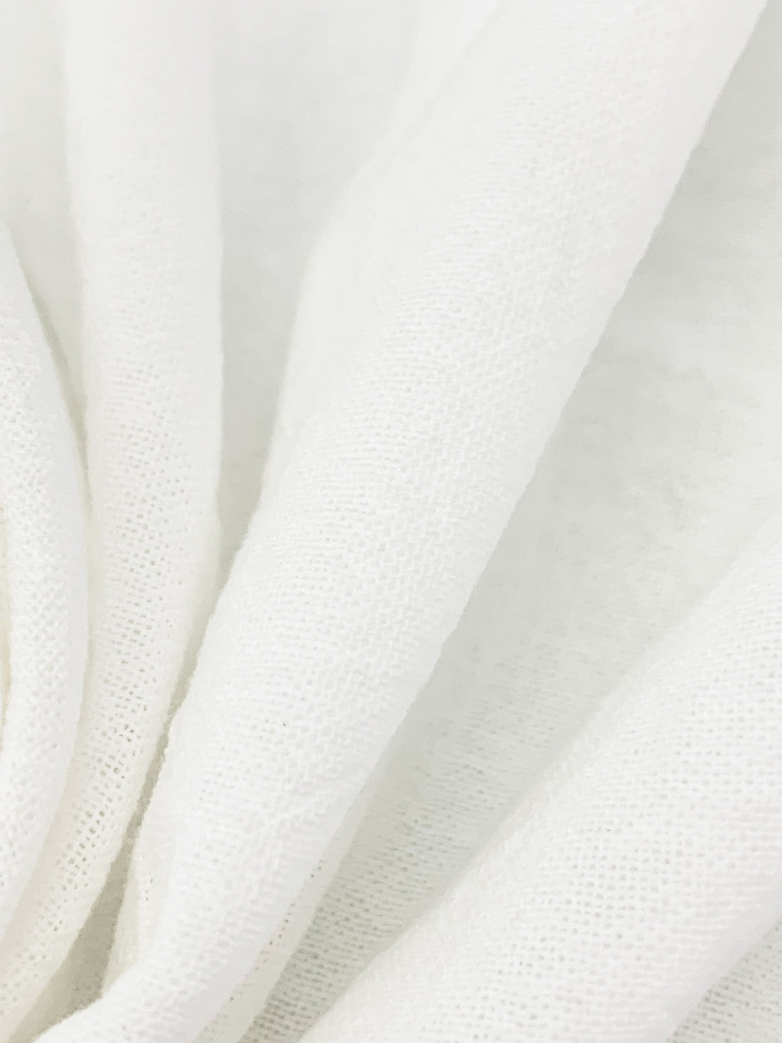 White 100% Cotton Gauze 55W