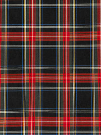 Red/Black/White/Blue Polyester/Rayon Yarn-Dyed Plaid Weave Suiting 58W