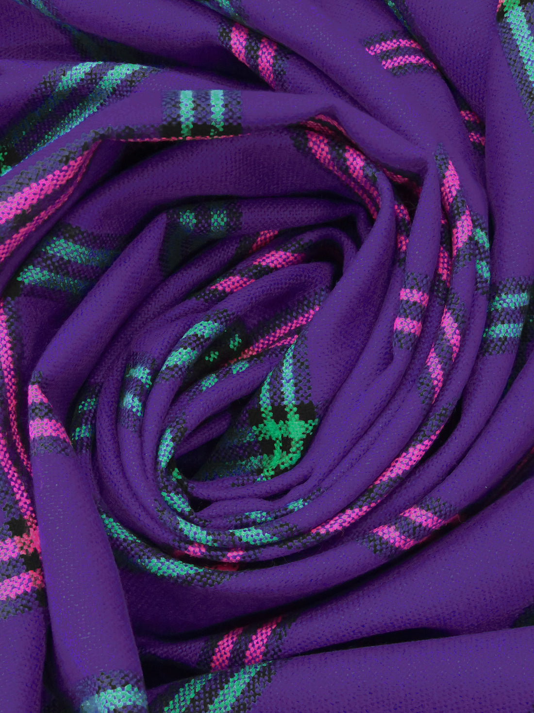 Dark Regalia/Emerald Green/Black/Multi Polyester/Wool/Nylon Plaid Weave Flannel Suiting 59W