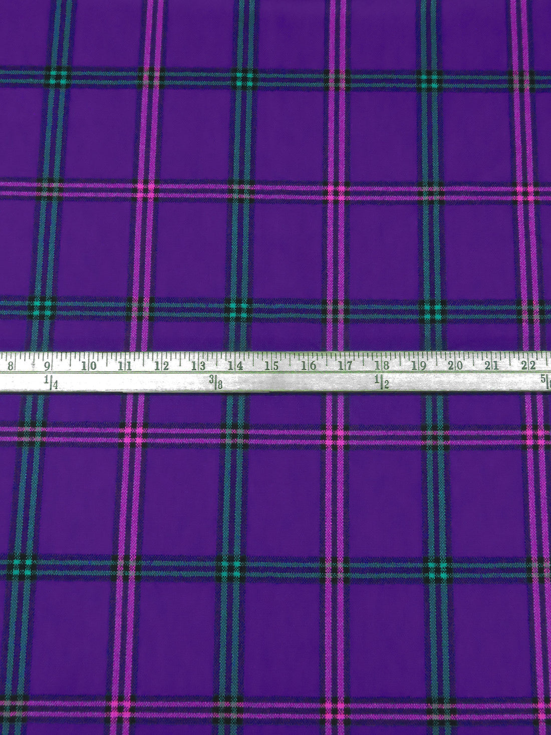 Dark Regalia/Emerald Green/Black/Multi Polyester/Wool/Nylon Plaid Weave Flannel Suiting 59W