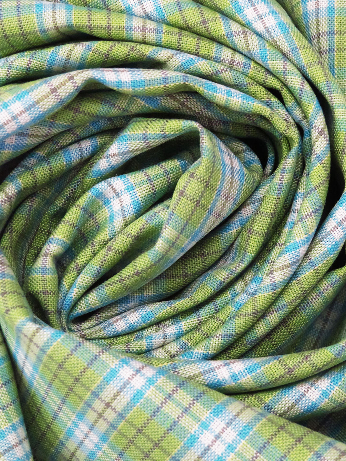 Pomelo/Baby Blue/White/Multi Polyester/Rayon Plaid Weave Suiting 58W