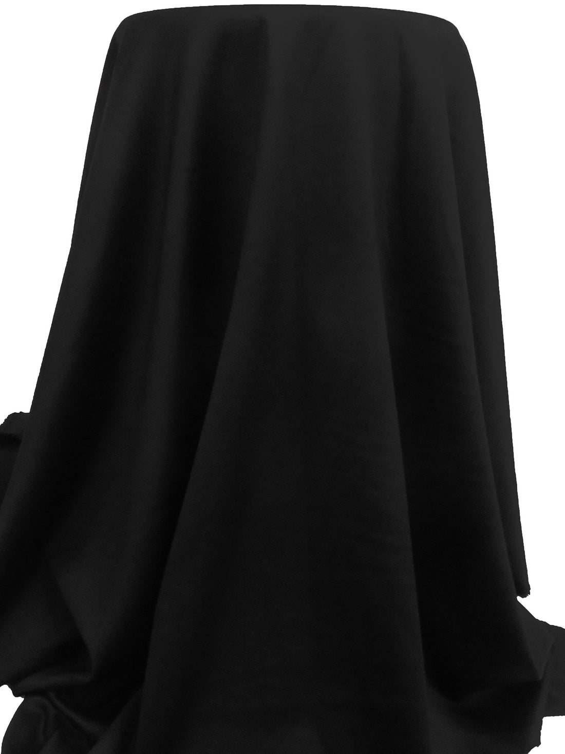 Black/Polyester/Rayon/Lycra Sateen Suiting 50W