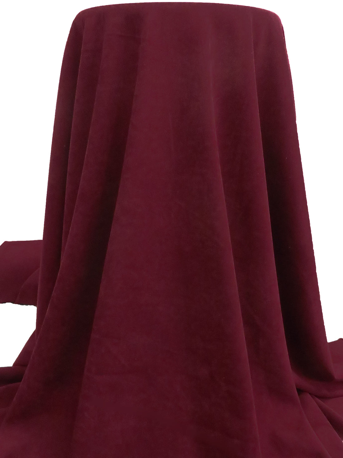 Dark Pomegranate Polyester/Lycra Suede-Like Twill Suiting 60W