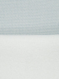 Pale Sea Glass/White Polyester/Lycra Micro Basketweave Print Fleece-Lined Knit Jacketing - Polartec - 50W