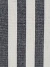 Onyx/Off-White Linen/Cotton Vertical Stripe Shirt-Weight Woven 58W