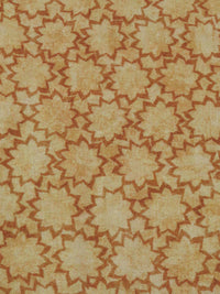 Dried Chamomile/Cinnamon Brown/Graham Cracker 100% Cotton Tuscan Reflection Floral Texture Print Quilt Weight Woven 43W