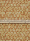 Dried Chamomile/Cinnamon Brown/Graham Cracker 100% Cotton Tuscan Reflection Floral Texture Print Quilt Weight Woven 43W