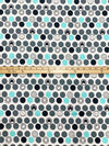 White/Slate/Muted Midnight Navy 100% Cotton Marvel Kawaii Nursery Avenger Icon Print Quilt Weight Woven 43W