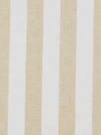 Pale Oyster/Sisal Rope Tan Linen/Cotton Vertical Stripe Shirt-Weight Woven 60W