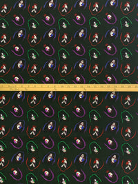 Black/Blue/Red/White 100% Cotton Kissed Print Quilt Weight Woven 43W