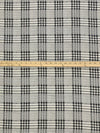 Fog Gray/Off-White/Muted Black 100% Cotton Farm House Plaid Print Quilt Weight Woven 43W