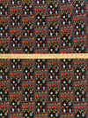 Dark Iron Gray/Flame/Black/Lemon 100% Cotton Kiss Live Decades Of Decibels Print Quilt Weight Woven 42W
