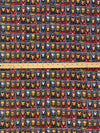 Battleship Gray/Dark Goldenrod/Black/Multi 100% Cotton Marvel Iron Man Evolves Print Flannel 44W