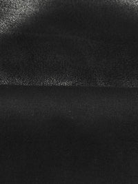 Onyx Black Polyester/Lycra Leather-Look Double Knit - NY Designer - 56W