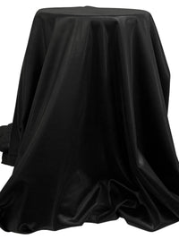 Onyx Black Polyester/Lycra Leather-Look Double Knit - NY Designer - 56W