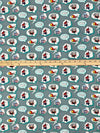 Slate Blue/White/Red/Multi 100% Cotton Marvel Kawaii Nursery Flight Print Quilt Weight Woven 43W