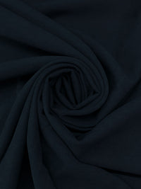 Deep Muted Ocean Navy Polyester/Lycra Suede-Like Twill Suiting - NY Designer - 58W