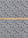 Heathered Gray/Navy Blue/White/Black 100% Cotton Mickey & Minnie Print Quilt Weight Woven 43W