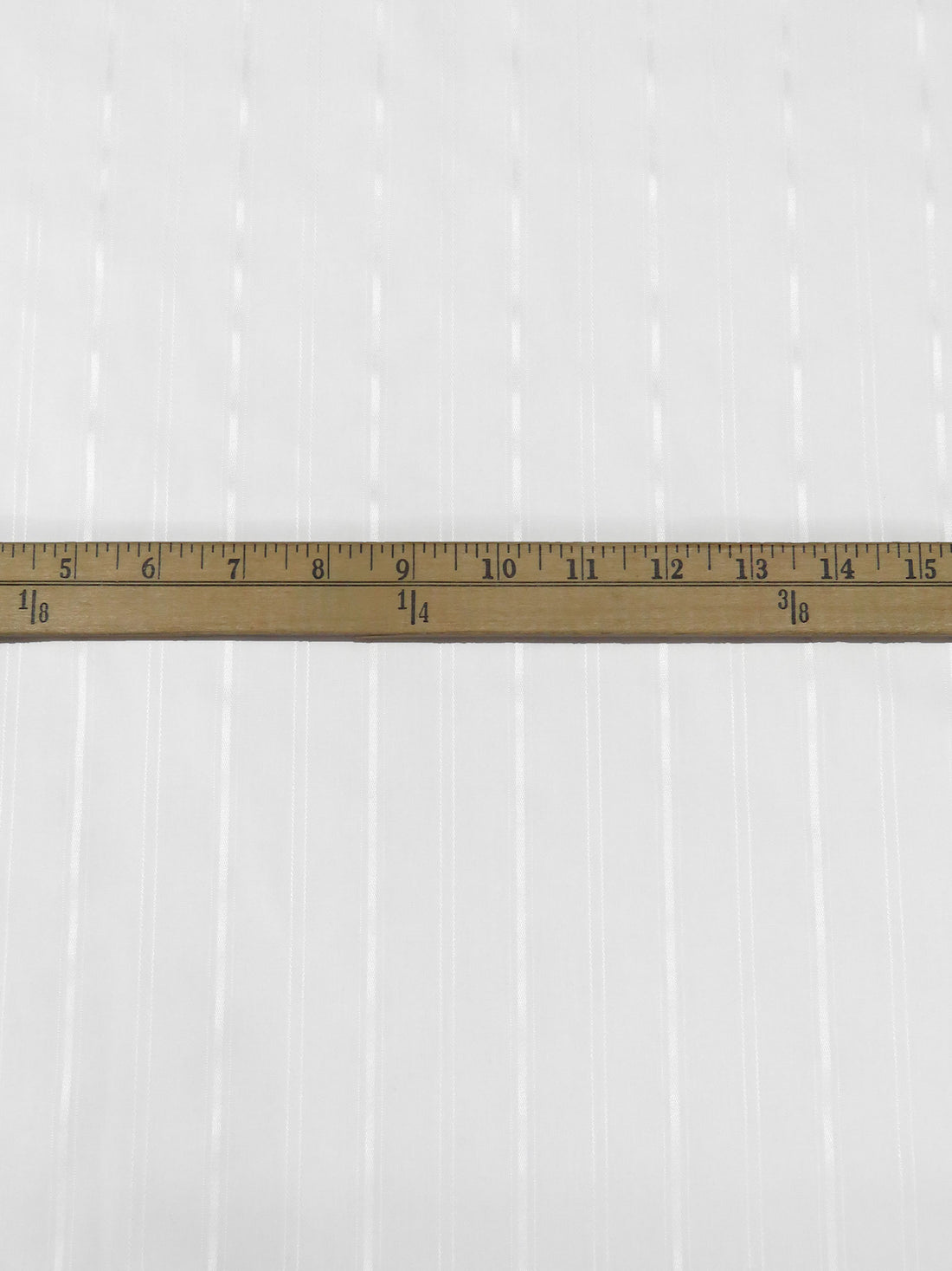 Snow White Cotton/Polyester Vertical Stripe Weave Shirting 66W