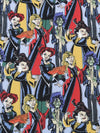 Mystic Blue/Buttercup/Crimson/Muti 100% Cotton Hocus Pocus Pack Print Quilt Weight Woven 44W