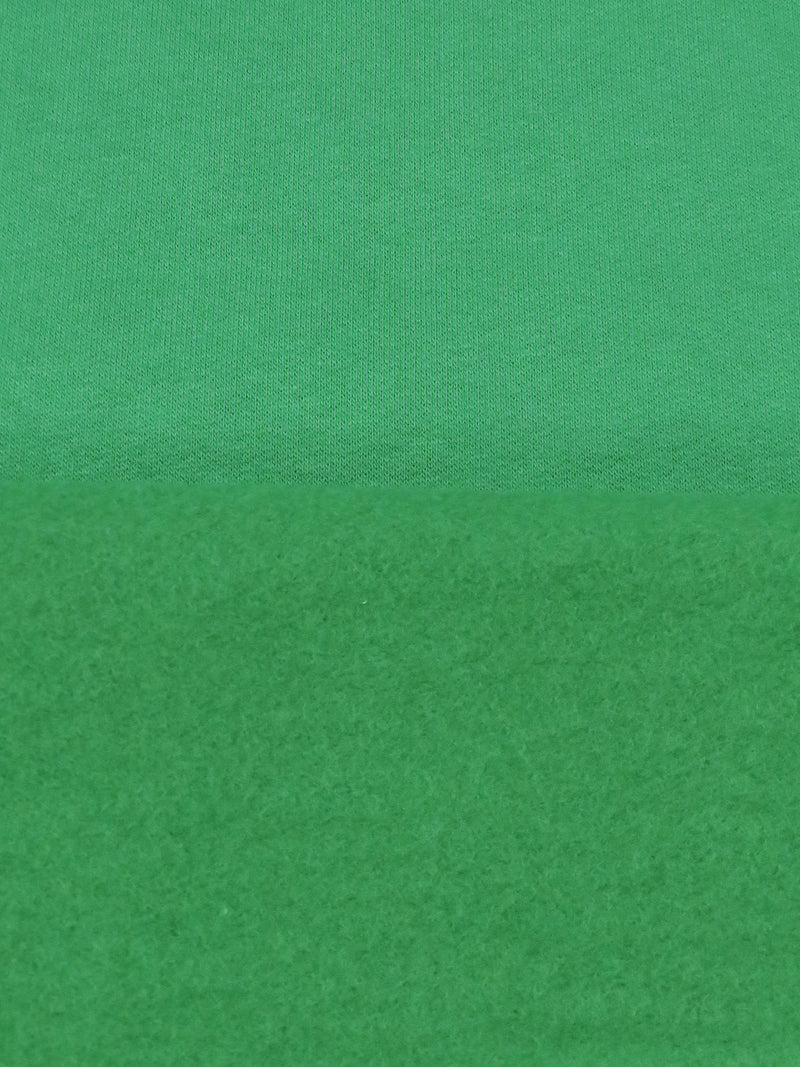 Clover Green Cotton/Polyester Sweatshirt Fleece 54W