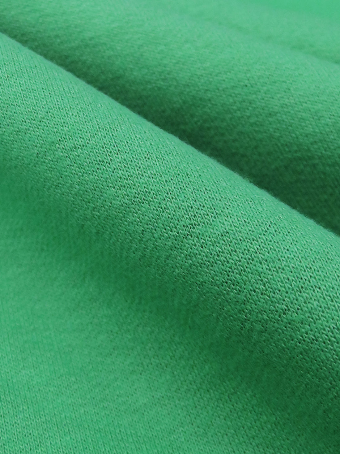 Clover Green Cotton/Polyester Sweatshirt Fleece 54W