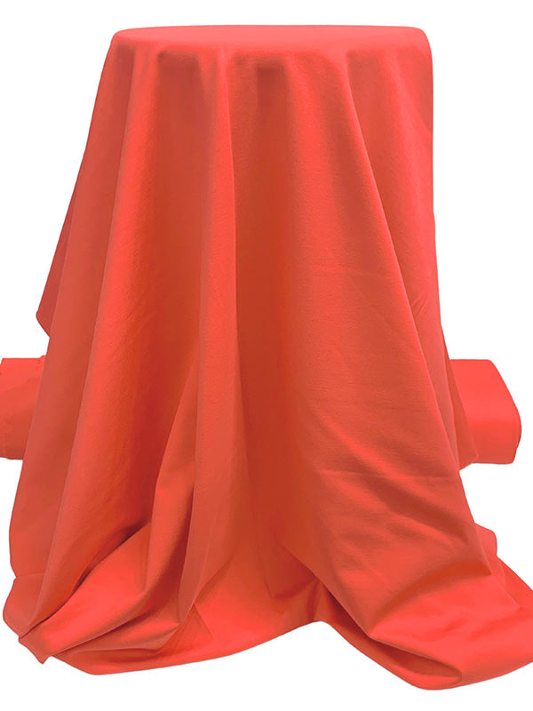 Hot Coral Rayon/Nylon/Lycra Ponte Knit 60W