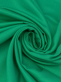Cabana Green 100% Cotton Pique Bottom Weight Woven 56W
