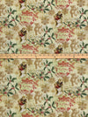 Khaki/Glade Green/Dark Tan/Multi 100% Cotton Victorian Christmas Toss Print Quilt Weight Woven 43W
