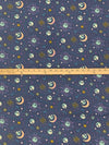 Independence Blue/Lilac/Deep Champagne 100% Cotton Nightmare Before Christmas Packed Celestial Jack Print Quilt Weight Woven 44W