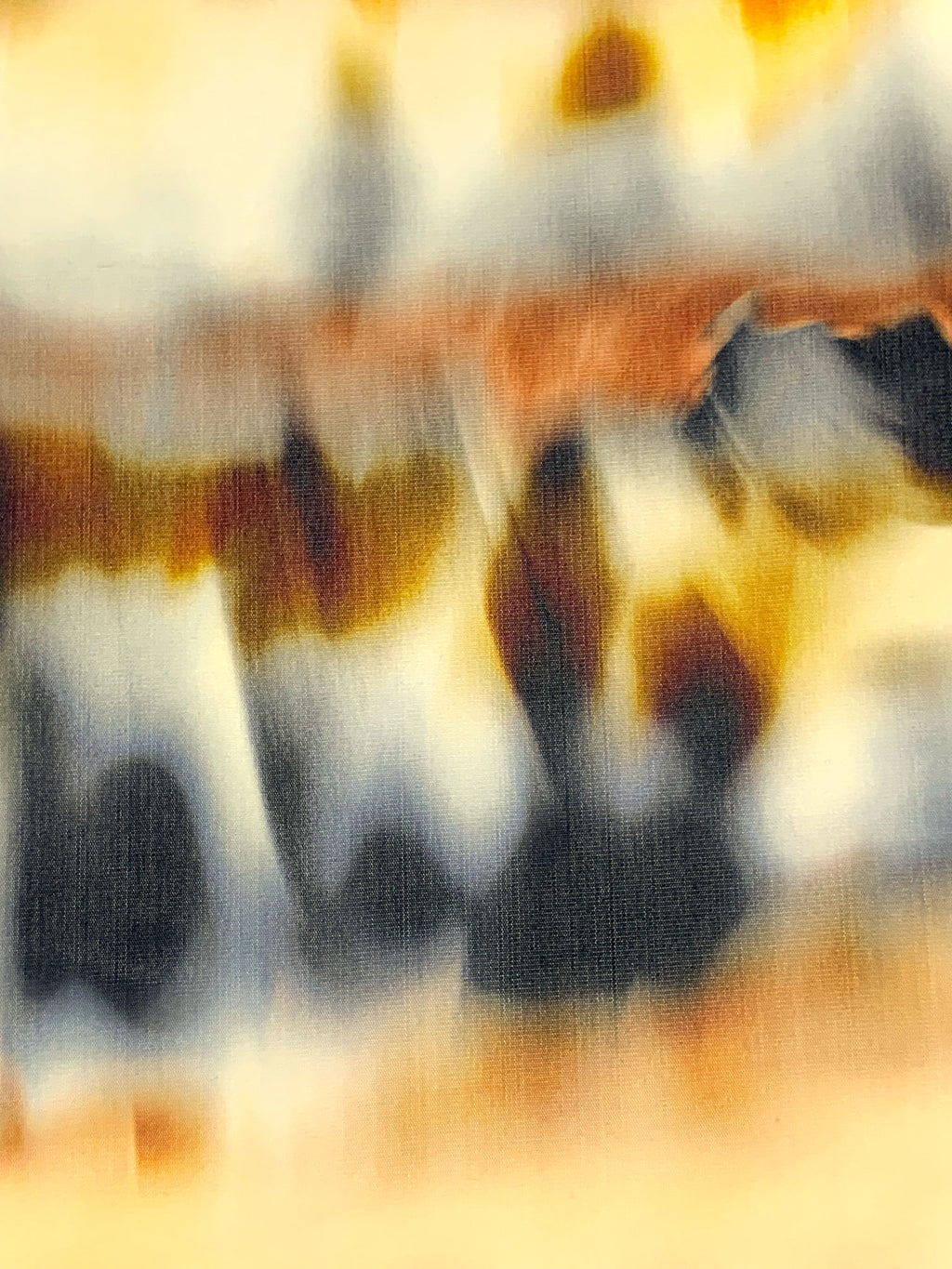 Maize/Rust/Off-White/Multi Nylon/Lycra Abstract Print Mesh Knit - Luxe ...