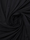 Black Polyester/Lycra ITY Knit - Famous Dress Designer - 58W